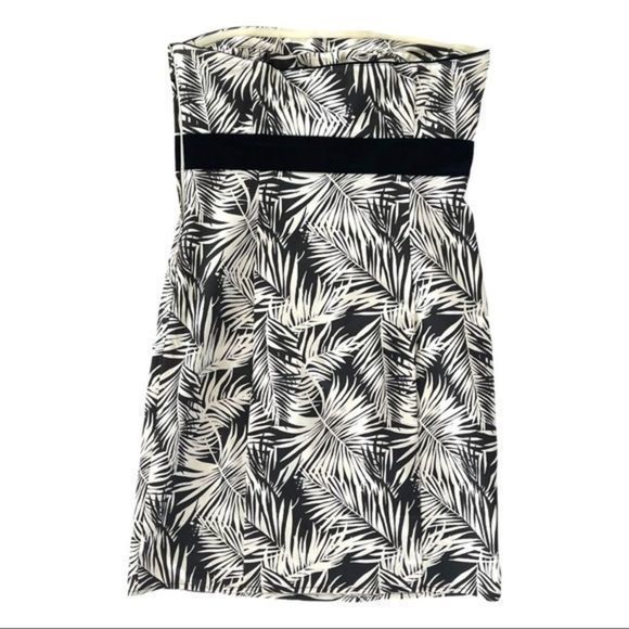 H&M Strapless Palm Print Dress - Picture 7 of 10